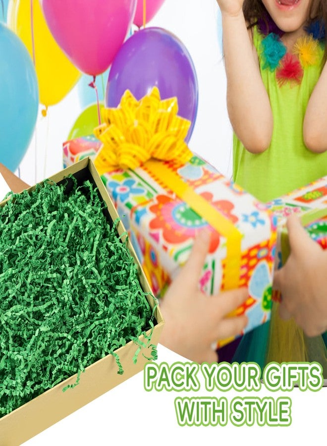 CIPOWM 16oz Easter Grass Crinkle Cut Paper Shred, Green Raffia Paper Shred Filler Shredded Paper Grass for Gift Wrapping Craft DIY Gift Bag Box Filling Party Supply(Dark Green) - Image 4